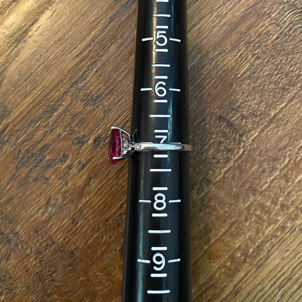 Ruby Necklace And Matching Stone Ring - image 4